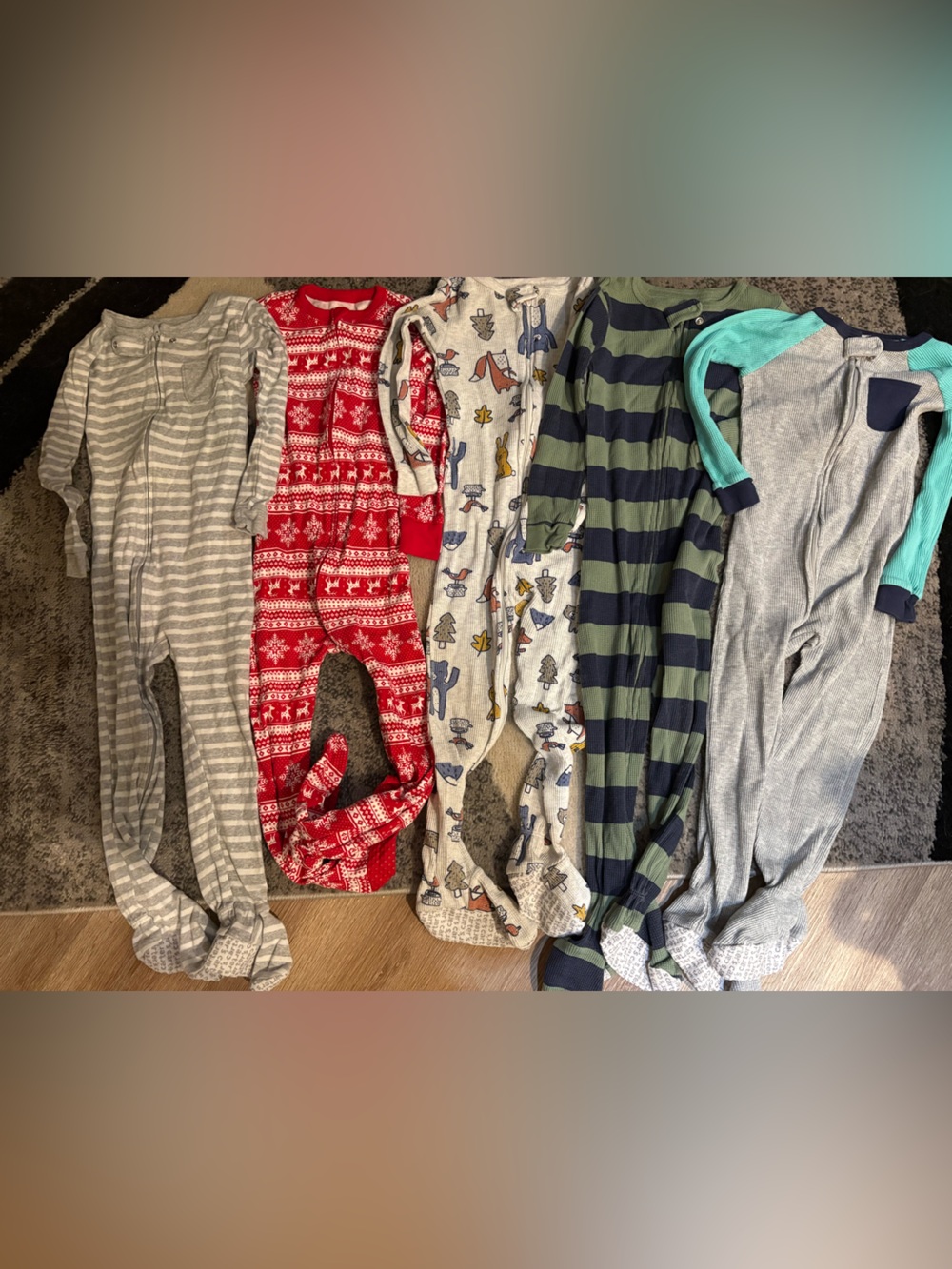 EUC footed sleeper bundle (6)